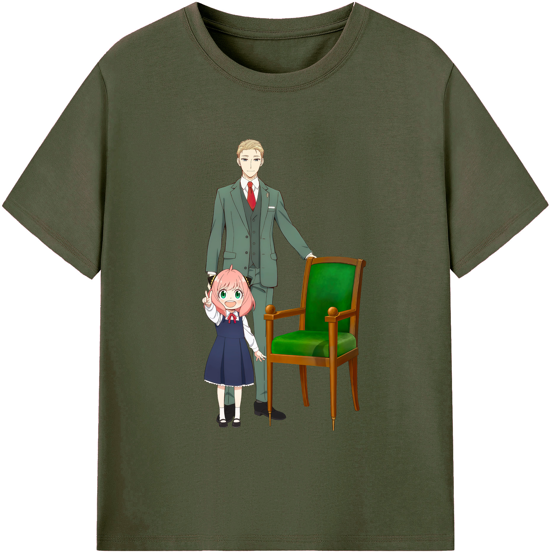 （画像用） SPY×FAMILY间谍家家酒 綿100％ メンズ半袖Tシャツ｜肌触りやわらか＆通気性